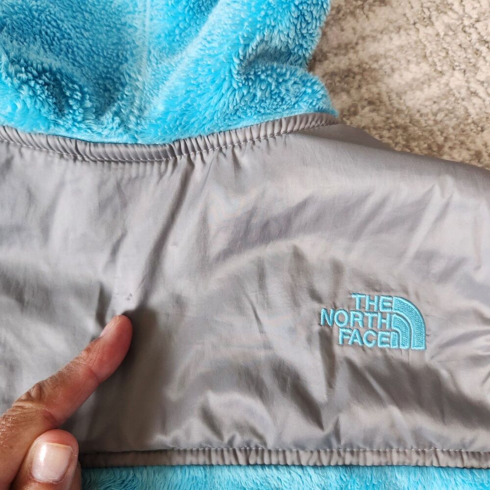 The North Face girl's G Oso Hoodie fleece zip-up jacket blue size L 14/16 - Picture 10 of 12